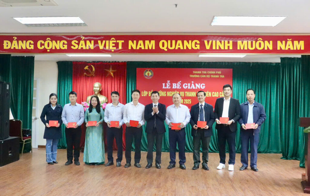 Bế giảng khoá bồi dưỡng nghiệp vụ Thanh tra viên cao cấp năm 2025